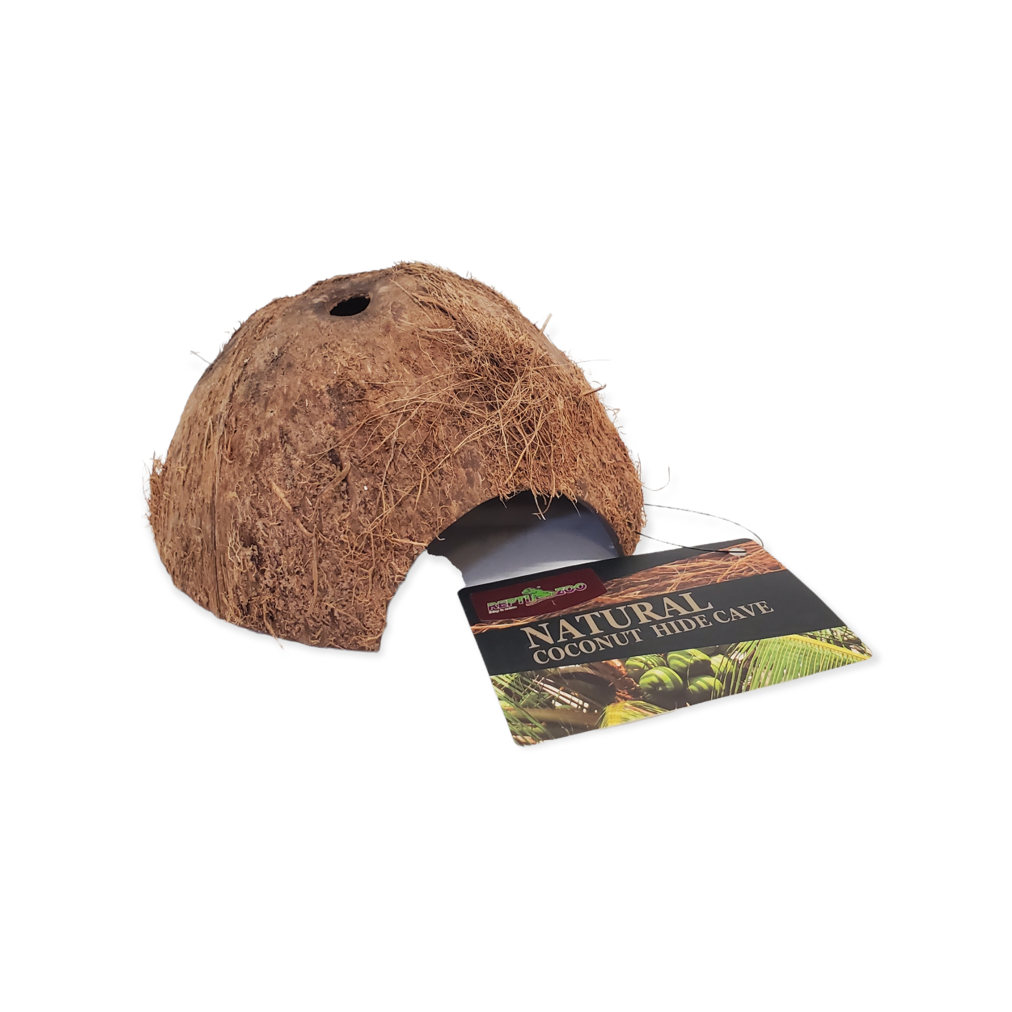 REPTIZOO - Terrarium Extras - Natural Coconut Hide Cave - (ERS19) - Reptile Deli Inc.