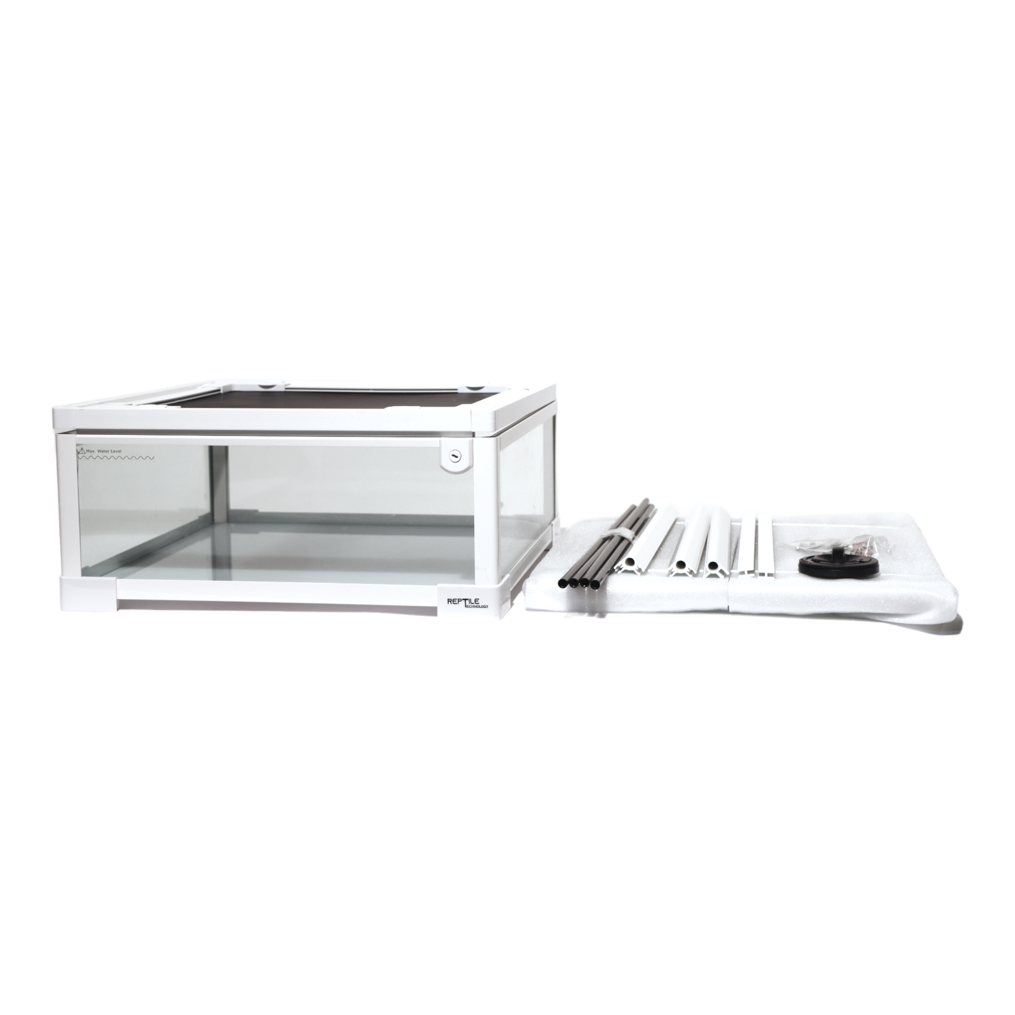 Reptile Technology - Reptile Glass Terrarium - Single Hinge Door - 18” X 18” X 18” (RK0105SW) - Reptile Deli Inc.